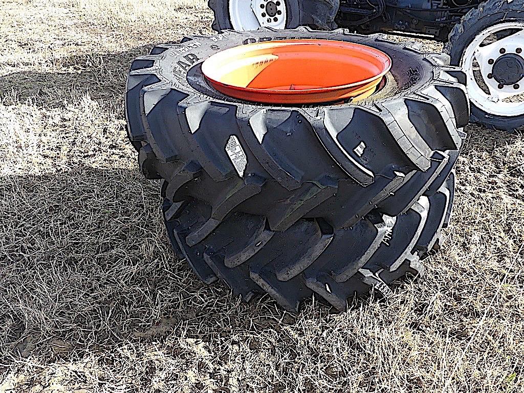 (2) Goodyear 460/80R30 Tractor Tires w/ Kubota Rims: Tag 81340