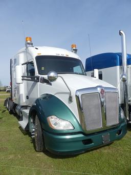 2016 Kenworth T680 Truck Tractor, s/n 1XKYDP9X9GJ129508: T/A, Stand Up Slee