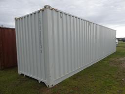 40' High Cube Shipping Container, s/n ZXJU0070045: 4-side Doors, 1 End Door
