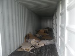 40' High Cube Shipping Container, s/n ZXJU0070045: 4-side Doors, 1 End Door