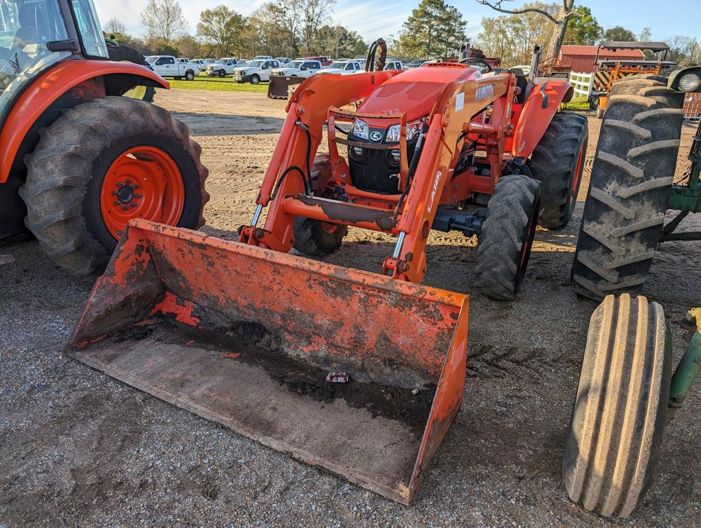 2016 Kubota M5-091 MFWD Tractor, s/n 52073: LA1854 Loader w/ Bkt., Drawbar,