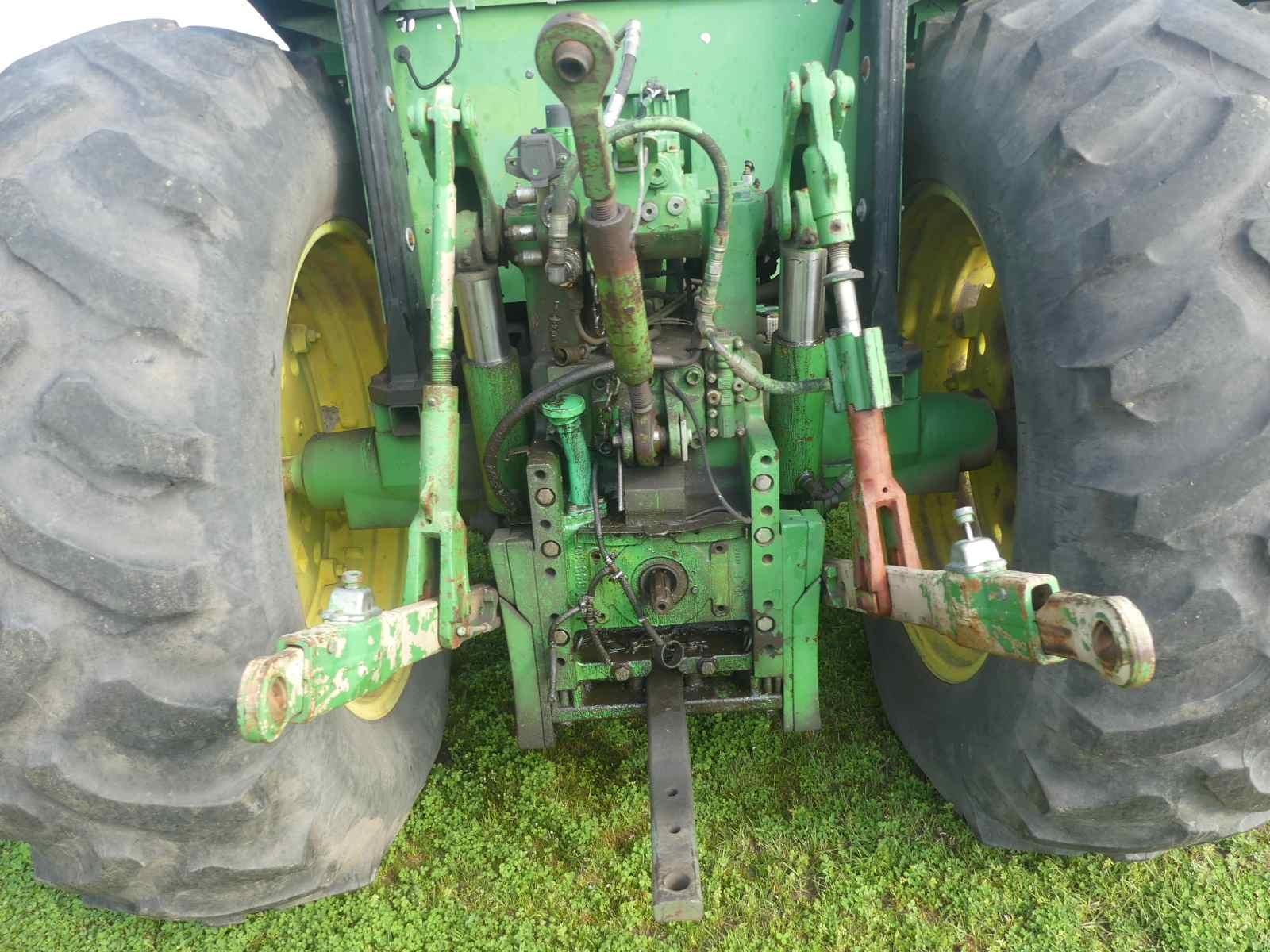 John Deere 6400 Tractor, s/n L06400M129848: 2-post Canopy, Meter Shows 2548