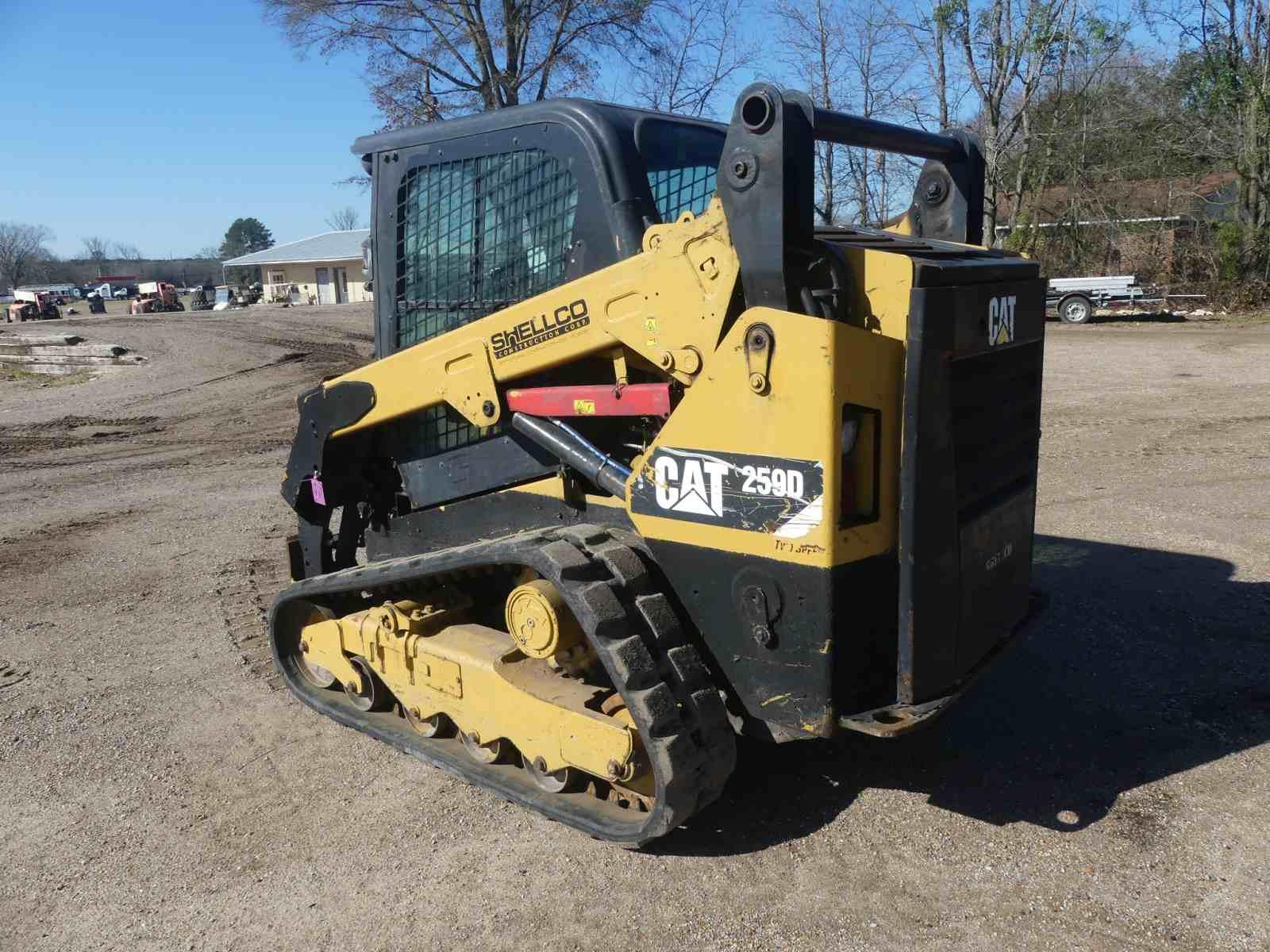 2015 Cat 259D Skid Steer, s/n FTL03833: Encl. Cab, No Bkt., Rubber Tracks,