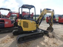 2020 Yanmar VIO35 Mini Excavator, s/n YMRV1035ELAJAL342: 4-post Canopy, Aux