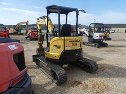 2020 Yanmar VIO35 Mini Excavator, s/n YMRV1035ELAJAL342: 4-post Canopy, Aux