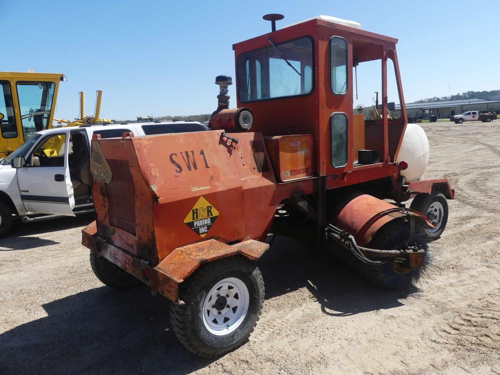 Broce RC300 Sweeper, s/n 87537: Cummins 3.9L Diesel, Water System, Meter Sh