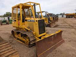 John Deere 450G LGP Dozer, s/n T0450GF747322: Canopy, Sweeps, Screens, 6-wa