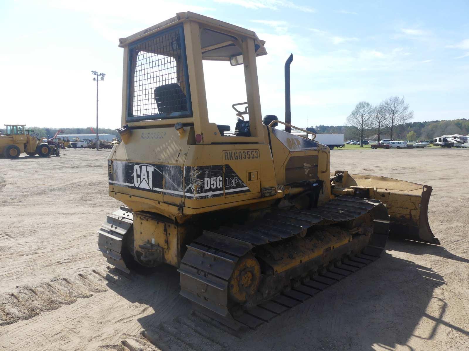 2007 Cat D5G LGP Dozer, s/n RKG03553: Canopy, Screen 6-way Blade, Pull Bar,