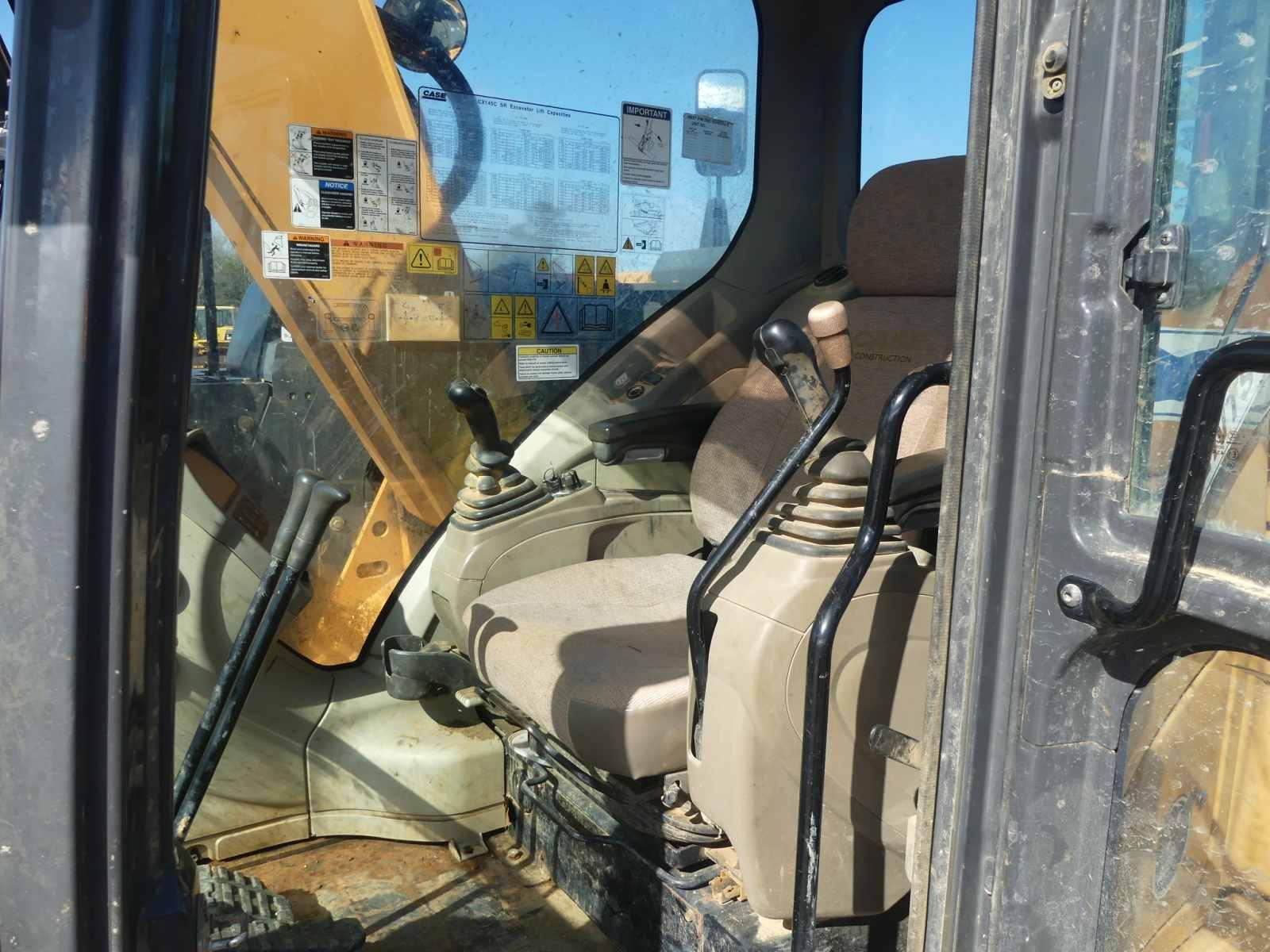 2017 Case CX145CSR Excavator, s/n NHS6E2026: C/A, Plumber for Thumb, Meter