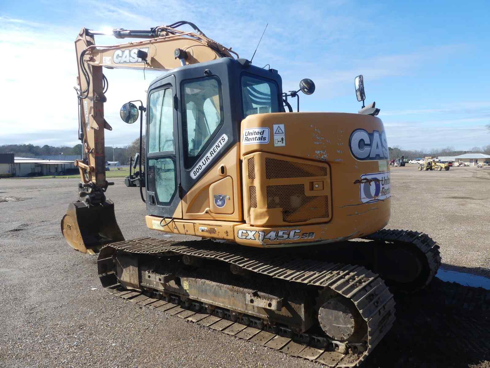 2017 Case CX145CSR Excavator, s/n NHS6E2026: C/A, Plumber for Thumb, Meter