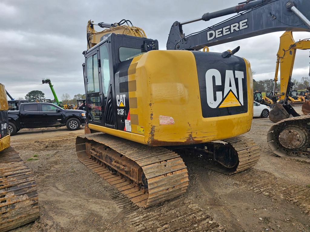 2018 Cat 313FL Excavator, s/n DJE10198: C/A, Aux. Hydraulics, Thumb, 32" Bk