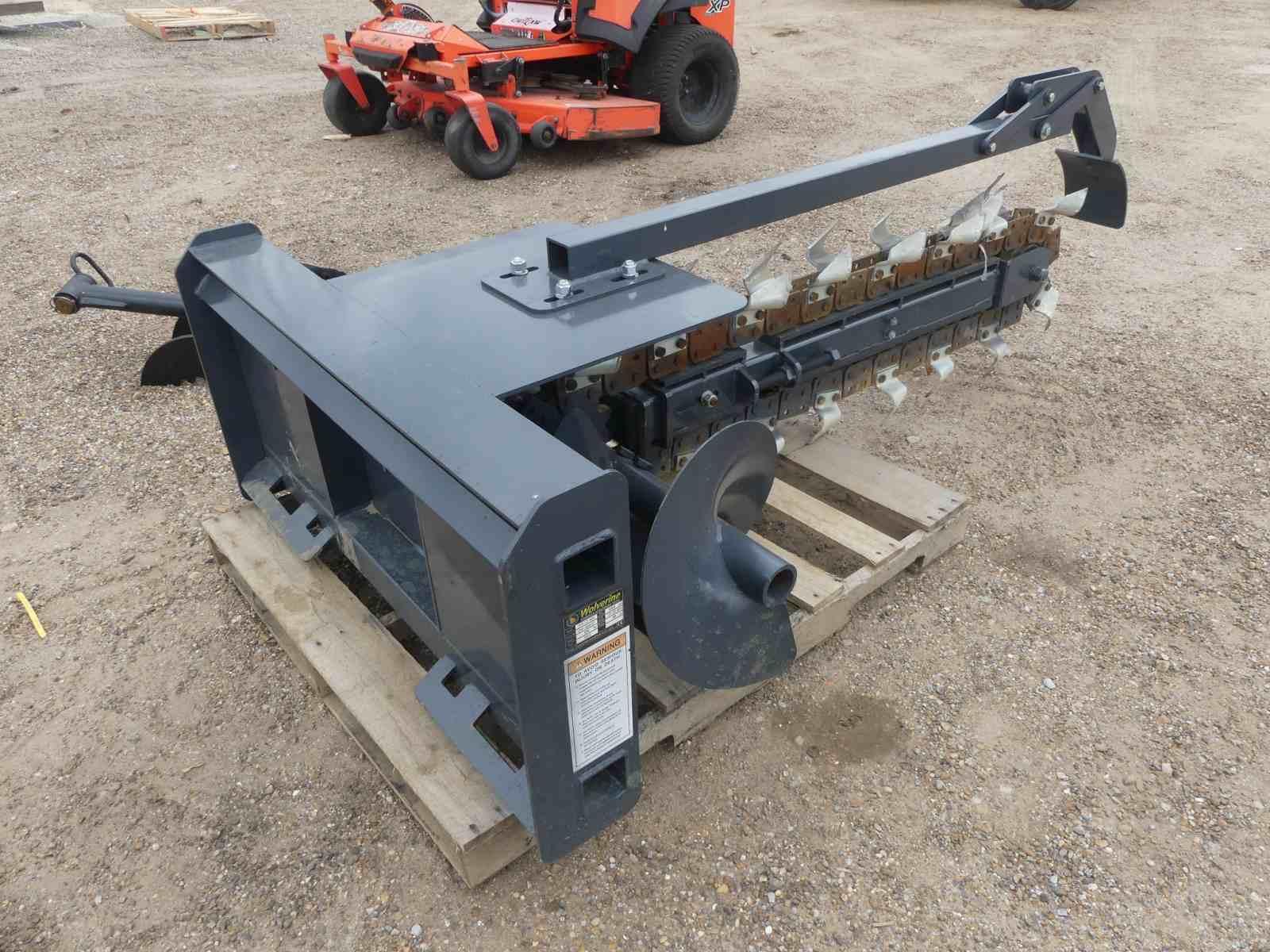 2023 Wolverine Trencher Attachment, s/n ZW-00637: for Skid Steer, Model TCR