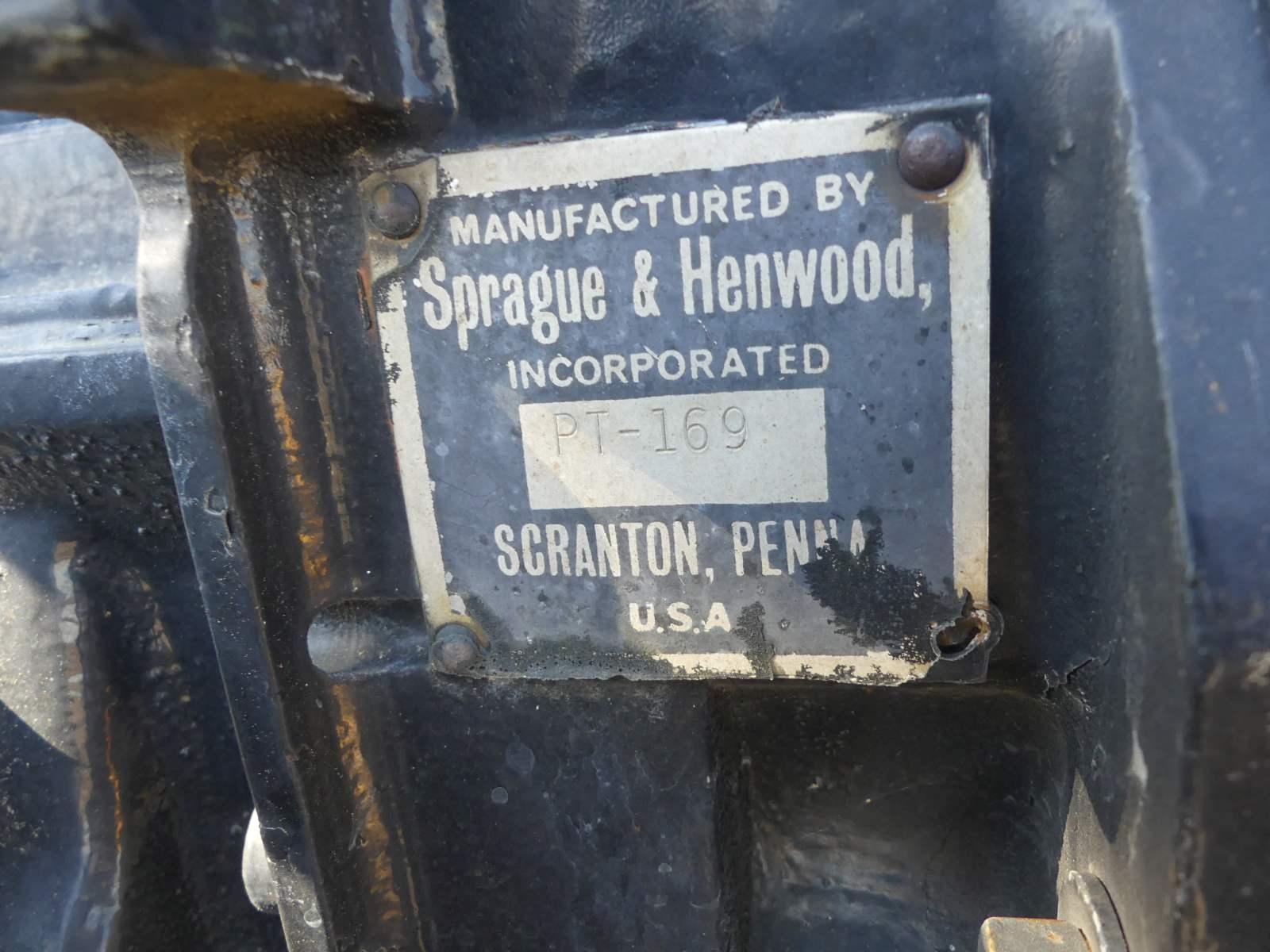 Sprague & Henwood PT-169 Drilling Rig: 2.3L Eng., Mounted on Flatbed
