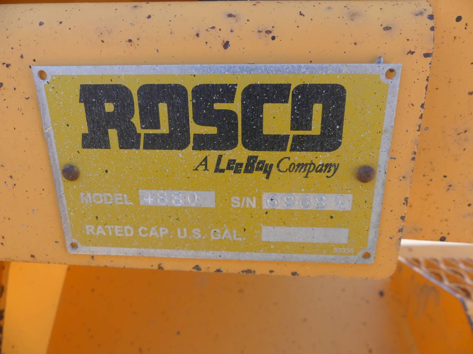 Rosco RB-48 Sweeper, s/n 69684 (Salvage): Encl.Cab (County-Owned)