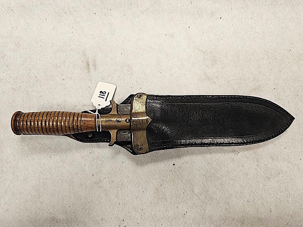 US SPRINGFIELD  HOSPTIAL CORE KNIFE WITH WATERVILLE ARSENAL SHEATH S/N 2437