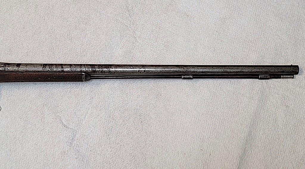 PERCUSSION CARBINE, MISSING LOCK AND HAMMER, NO VISIBLE MARKINGS, CAL APPRO