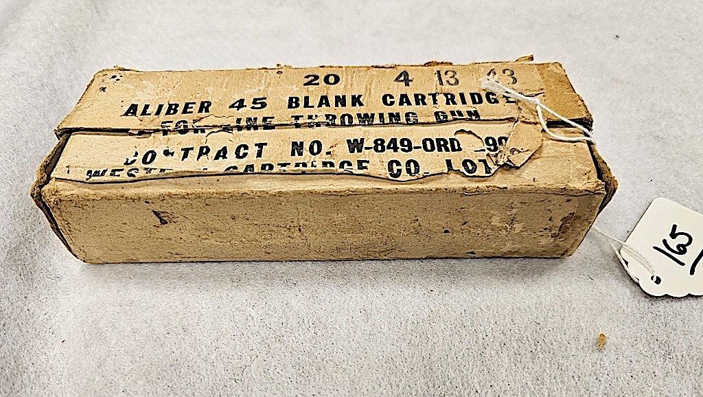 (20) 45 CAL BLANK CARTRIDGES WESTERN CARTRIDGE CO