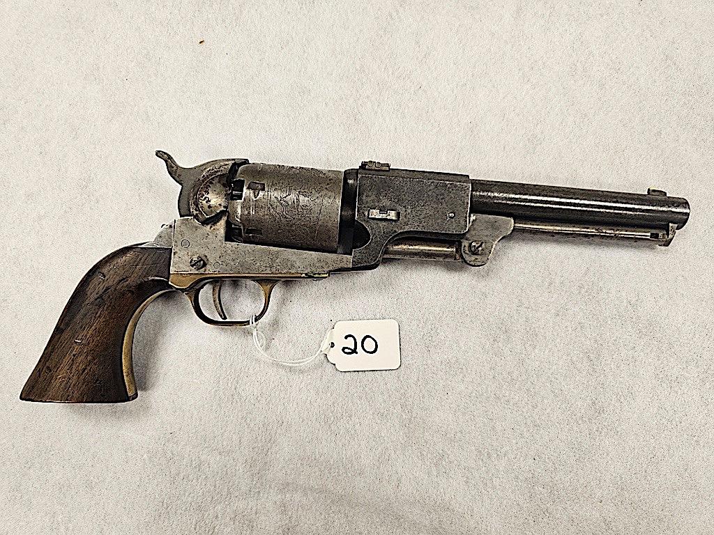 COLT PATENT US DRAGOON REVOLVER, CAL 44, ENGRAVED CYLINDER, REPRODUCTION, S