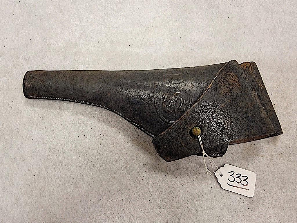 US MILITARY REVOLVER HOLSTER BLACK MARKED A63