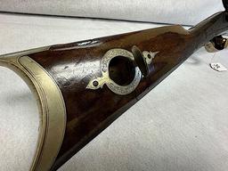 AS JONES HALF STOCK HALF OCTAGON RIFLE PERCUSSION, CAL 31, GODDARD MARKETED