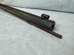 HALF STOCK SIDE HAMMER PERCUSSION RIFLE, OCTAGON BARREL, CAL APPROXIMATELY