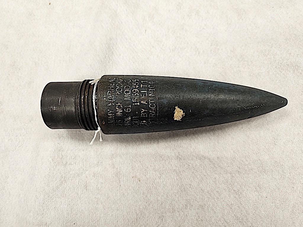 DUMMY WAR HEAD 2 3/4 INCH ROCKET MARKED 61 MODEL 0