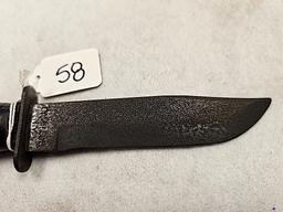 USN FIGHTING KNIFE CAMILLUS NY WITH SHEATH