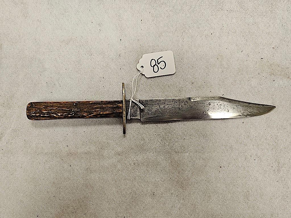 CORSAN DENTON BURDEKIN AND CO SHEATH KNIFE BONE HANLDE