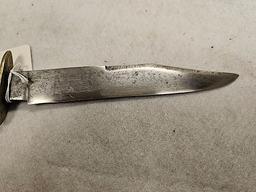 CORSAN DENTON BURDEKIN AND CO SHEATH KNIFE BONE HANLDE