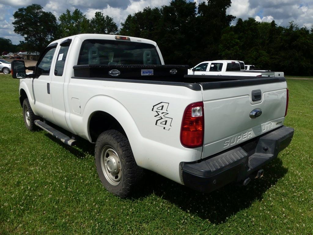 2015 Ford F250 4WD Pickup, s/n 1FT7X2B63FEA52144: Ext. Cab, 6.2L Gas Eng.,