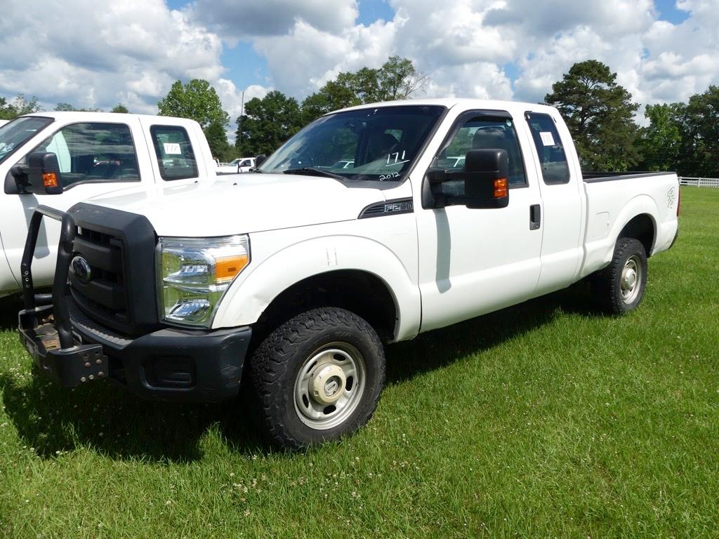 2012 Ford F250 4WD Pickup, s/n 1FT7X2B69CEB22323: Ext. Cab, 6.2L Gas Eng.,