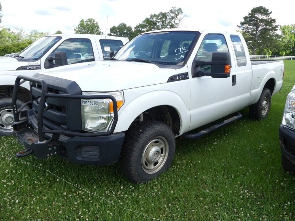 2012 Ford F250 4WD Pickup, s/n 1FT7X2B61CEB67840: Ext.Cab, 6.2L Gas Eng., A