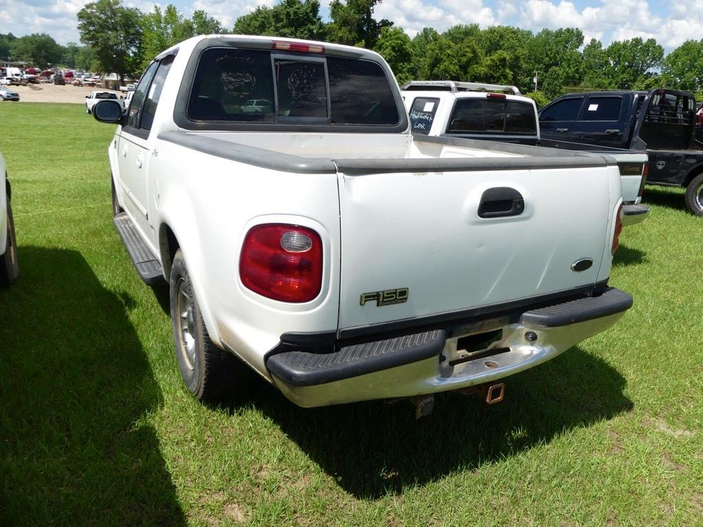 2001 Ford F150 Pickup, s/n 1FTRW07W61KE09769: Lariat, Crew Cab, Triton V8 E