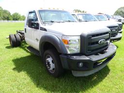 2012 Ford F550 4WD Cab & Chassis Truck, s/n 1FDUF5HT3CEC30338: Reg. Cab, 6.