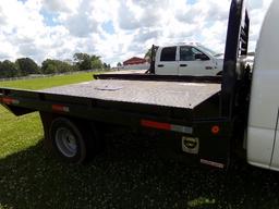 2006 Chevy 3500 Flatbed Truck, s/n 1GBJC34U26E162996: Reg. Cab, 6.0L Gas En