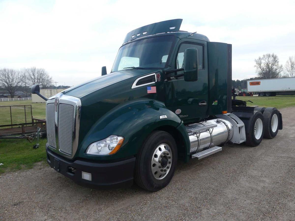 2019 Kenworth T680 Truck Tractor, s/n 1XKYDP9X1KJ251840: T/A, Day Cab, Pacc