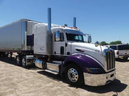 2011 Peterbilt 386 Truck Tractor, s/n 1XPHD49X9BD125796: T/A, Sleeper, Cumm