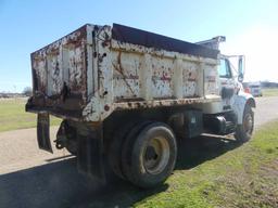 2001 International 4700 Single-axle Dump Truck, s/n 1HTSCAAN11H396218 (Titl