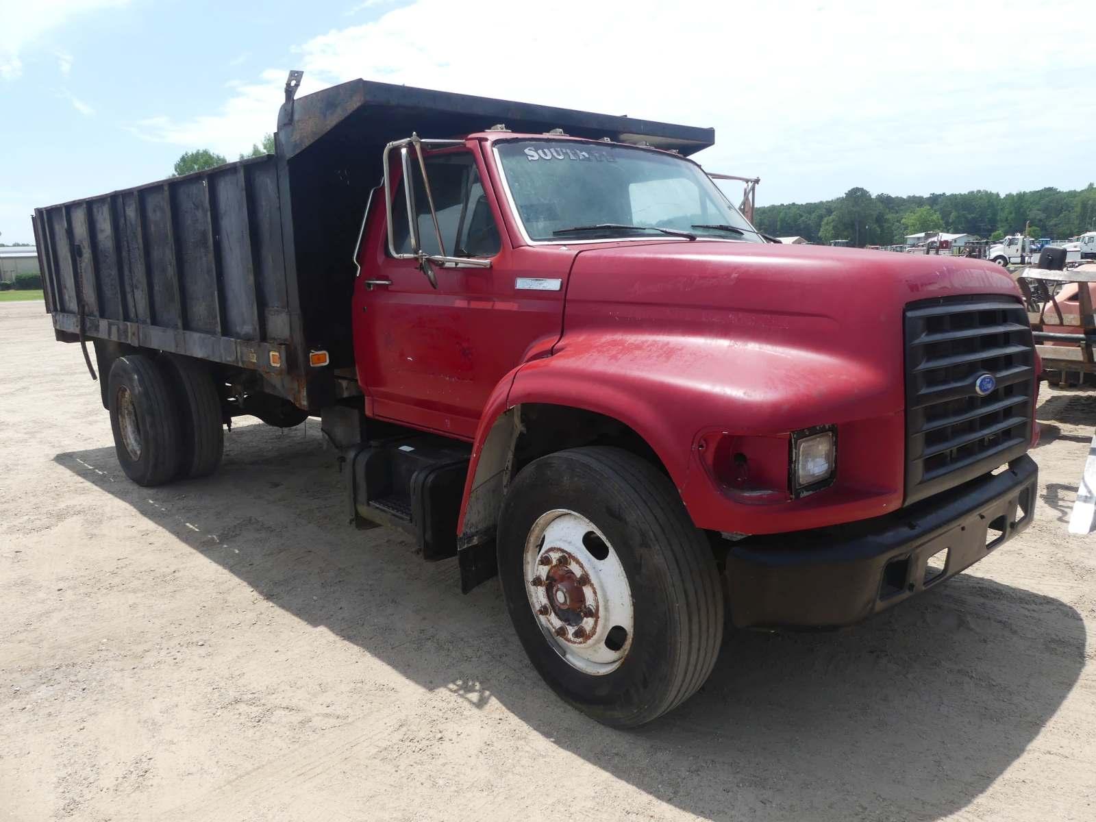 1995 Ford Single-axle Dump Truck, s/n 1FDNF80C1SVA13127 (Title Delay): Cumm