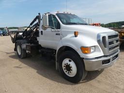 2009 Ford F750 Dumpster Toter Truck, s/n 3FRXF5E19V212861: S/A, Auto, Galbr