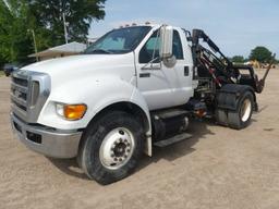 2009 Ford F750 Dumpster Toter Truck, s/n 3FRXF5E19V212861: S/A, Auto, Galbr