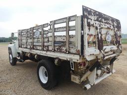 1987 Ford 8000 Flatbed Truck, s/n 1FDXK87U0HVA06925 (Title Delay): S/A, Cat