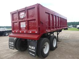 2008 Palmer TA24H Dump Trailer, s/n 1P924HS218A003849: T/A, 25-28 yard, Ste