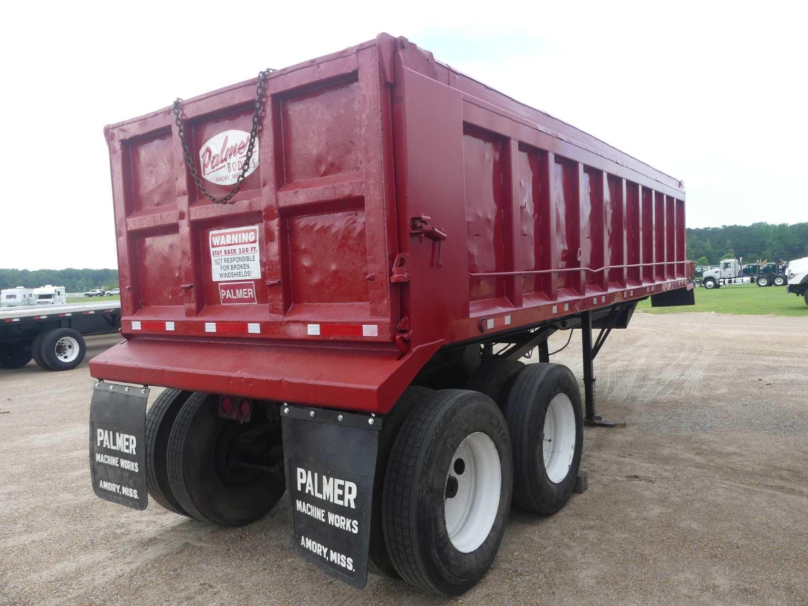 2008 Palmer TA24H Dump Trailer, s/n 1P924HS218A003849: T/A, 25-28 yard, Ste