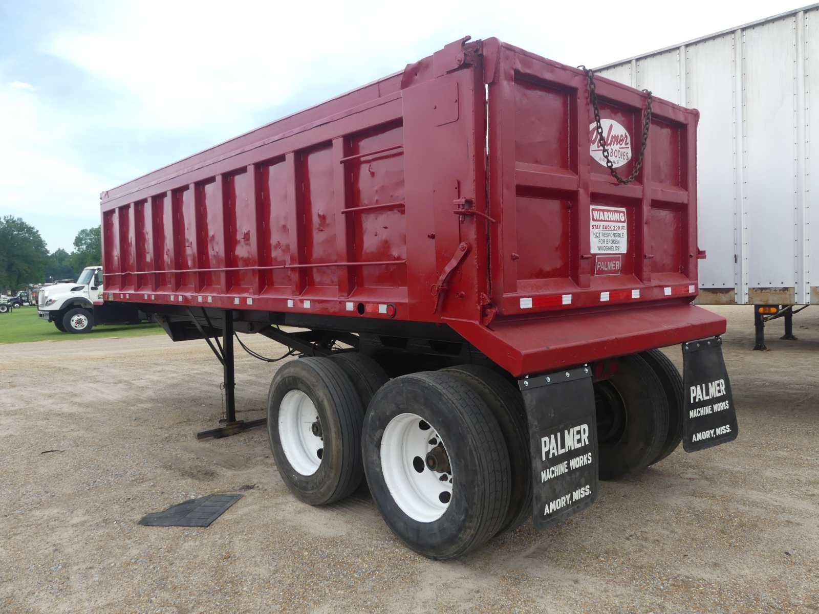 2008 Palmer TA24H Dump Trailer, s/n 1P924HS218A003849: T/A, 25-28 yard, Ste