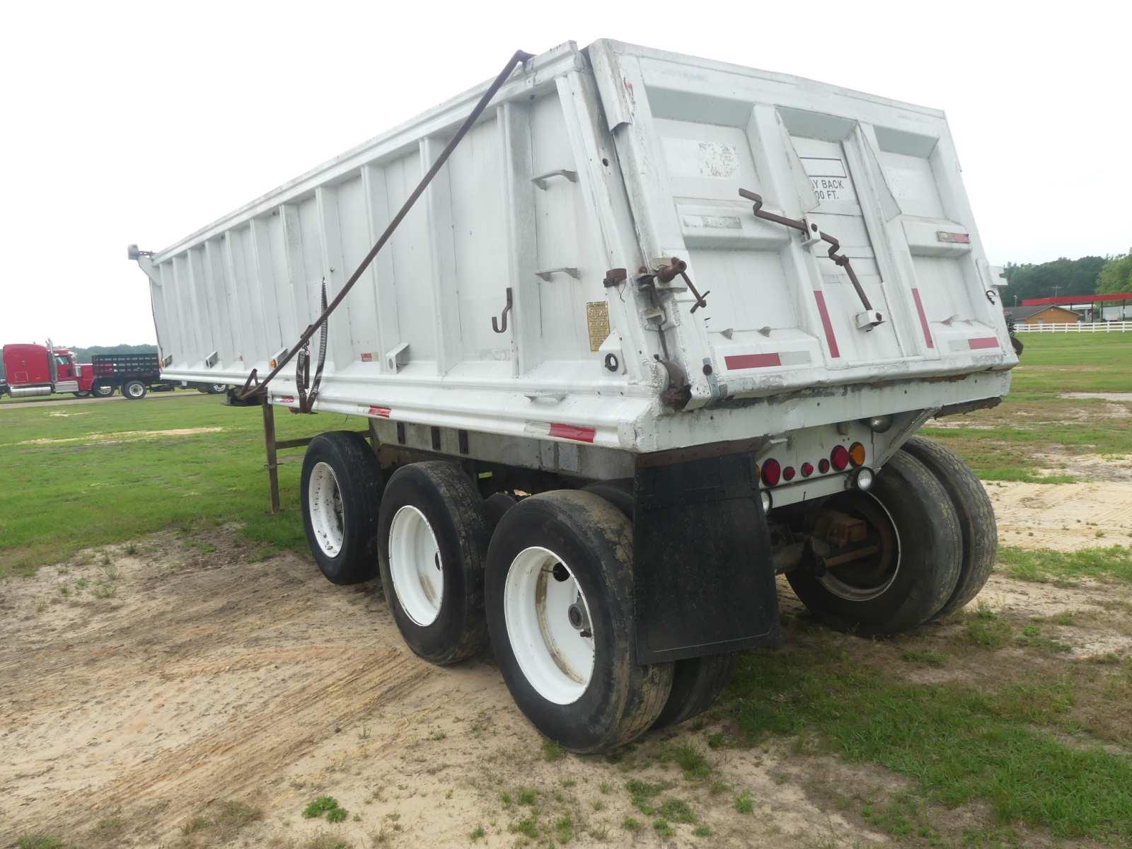 1992 Mate Dump Trailer, s/n 1M9A30336NH036430: Tri-axle, Aluminum, Air Lift