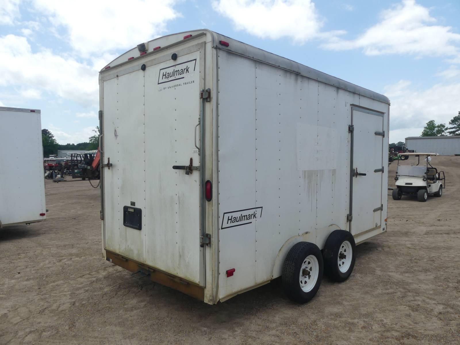 2005 Haulmark KD7X Enclosed Trailer, s/n 16HPB14245G074912: T/A, Bumper-pul