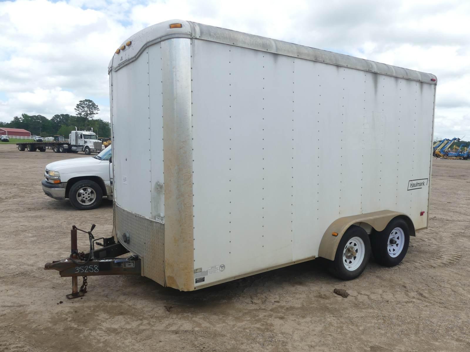 2005 Haulmark KD7X Enclosed Trailer, s/n 16HPB14245G074912: T/A, Bumper-pul