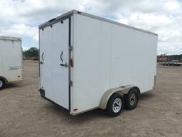 2014 Arising Enclosed Trailer, s/n 5YCBE1426FH020318: T/A, Bumper-pull, 2 3