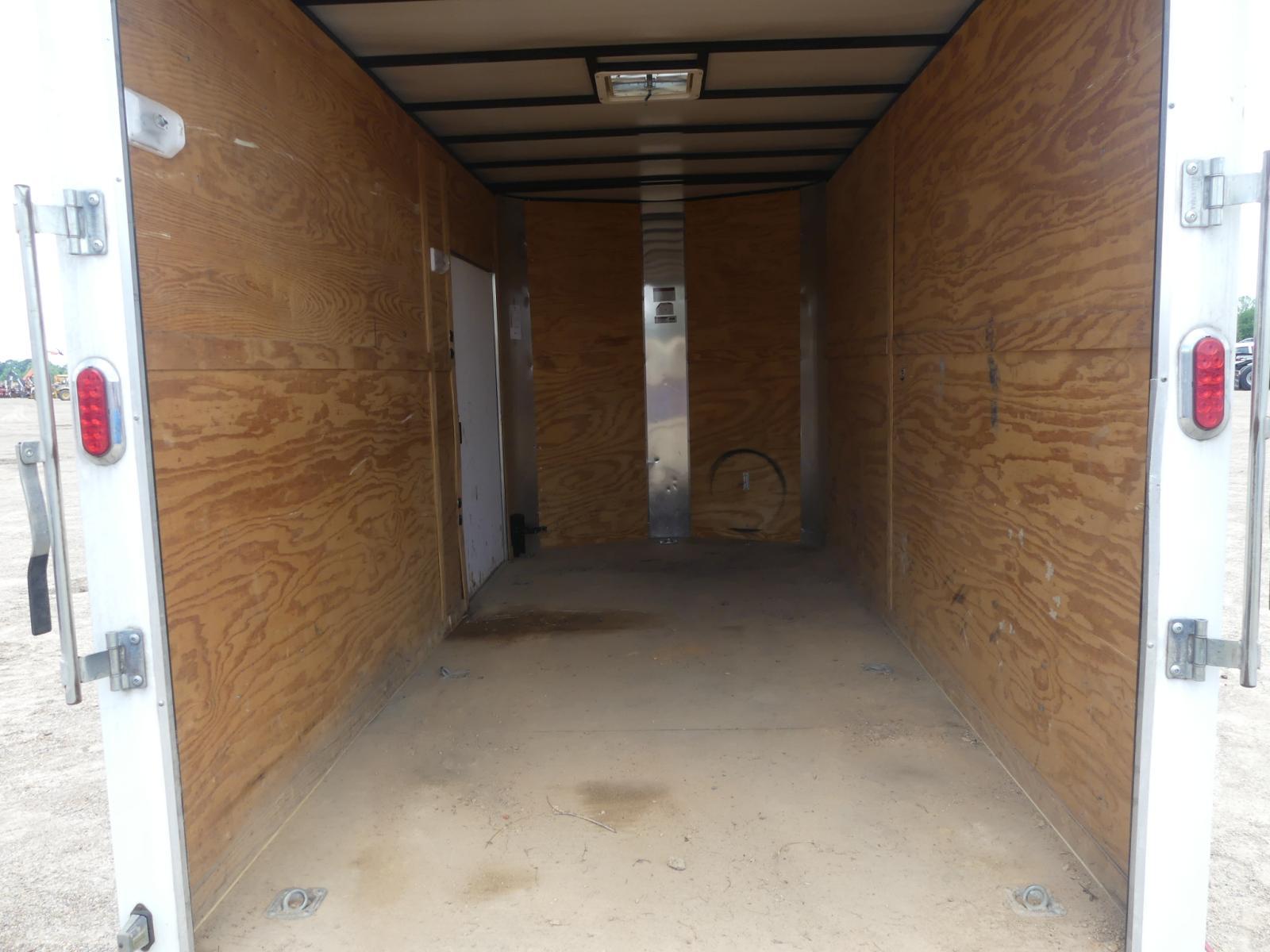 2014 Arising Enclosed Trailer, s/n 5YCBE1426FH020318: T/A, Bumper-pull, 2 3